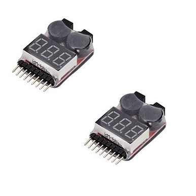 Cargador De Batería Lipo 7.4V Para Coches RC Y Drones | Puerto USB/SM-2P Con Indicador LED | Pack De 2 Unidades