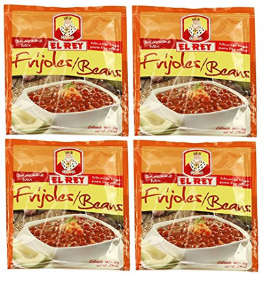EL REY Frijoles 20 gr. - Beans Seasoning Mix 0.70 oz. - 4 Pack ...