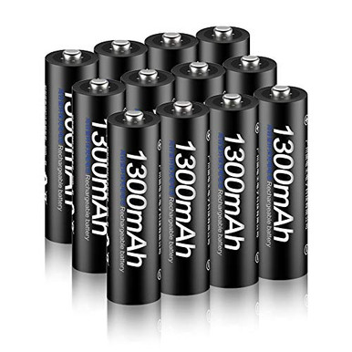 Tenberly Universal Battery Charger With 4 Pack Super Capacity C Size Rechargeable Batteries - Fast Charging For AA AAA C D