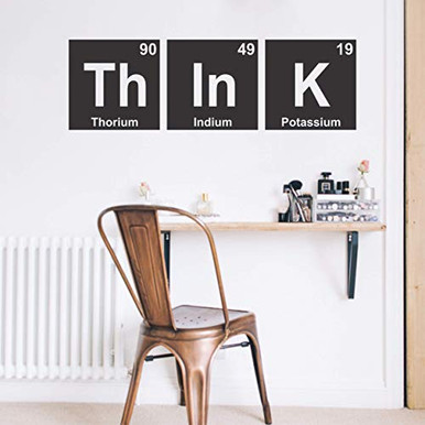 Wallency Think Periodic Table Of Elements Wall Decal - High Quality ...