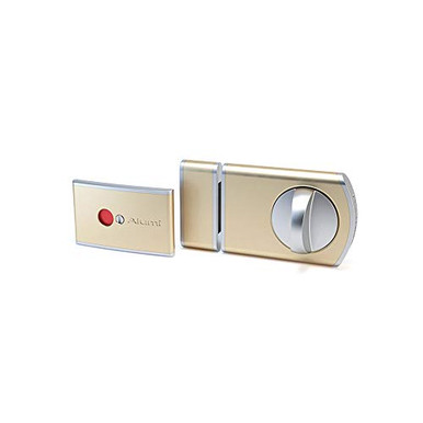 `-Design300-T-420_Gold Door Lock Indicator Toilet Bathroom Lock Vacant Engaged Chrome Latch ...