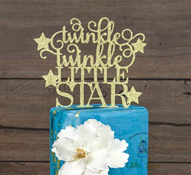 Twinkle twinkle little star cake topper baby shower cake topper gender ...