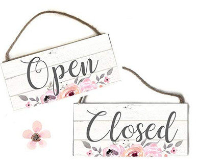 Double Sided Open Closed Boutique Sign Pretty Boutique Open and Closed ...