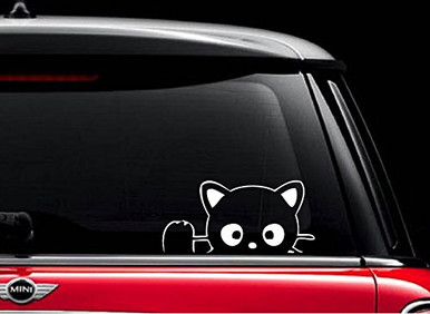 CHOCOCAT _White 10 inch _ Vinyl Decal Sticker for Car Automobile Window ...