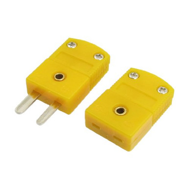 K Type Miniature Plug Male Type  Red One , K TYPE Thermocouple Connector Thermocouples Temperature Sensors 2 Scaled