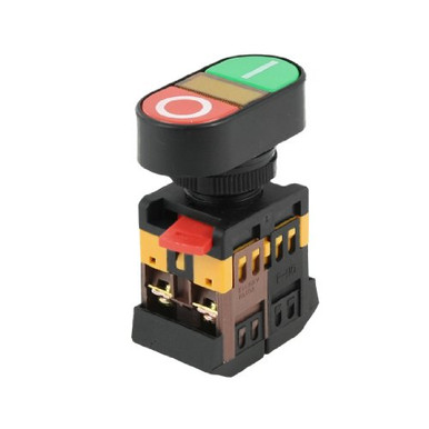 uxcell Yellow Indicator Light I O Red Green Start Stop Push Button ...