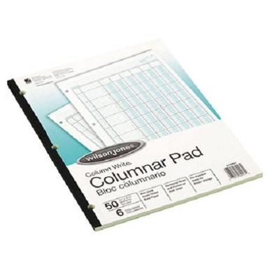 Wilson Jones Column Write Columnar Pads, 6 Columns, 6 Units per Column ...