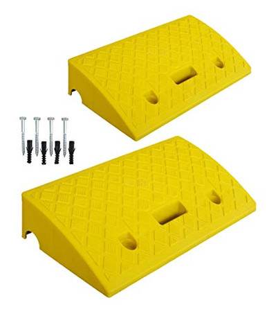 Sonic Bee Portable Plastic Curb Ramp 2 PC _ Heavy Duty Lightweight ...