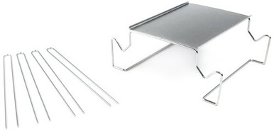 Charcoal Companion Stainless S mores Roasting Rack with Skewers ...