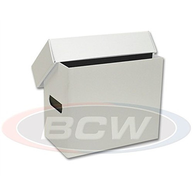 BCW 1-BX-SHORT-PL-WHI White Plastic Comic Book Short Storage Box ...