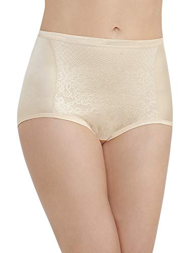 Vanity Fair Women s Smoothing Comfort Brief Panties with Rear Lift 2 Ply - Beige Lace 8
