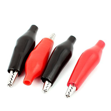 Spring Loaded Alligator Clips uxcell Car Battery Laboratory Test Insulated Boot Spring Loaded ...