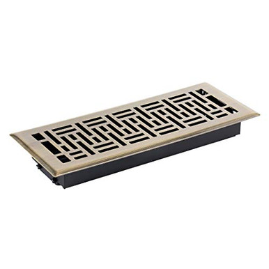 Steel Decorative Floor Register with Rustproof Damper Box Drop in Vent ...