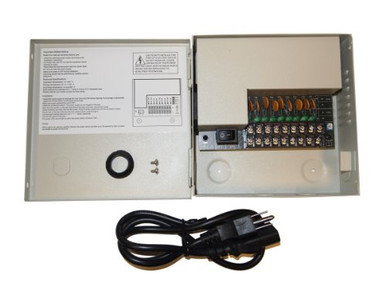 EVERTECH 9 Channel 5 Ampere PTC FUSE CCTV DVR Security Camera Metal Power Supply Box