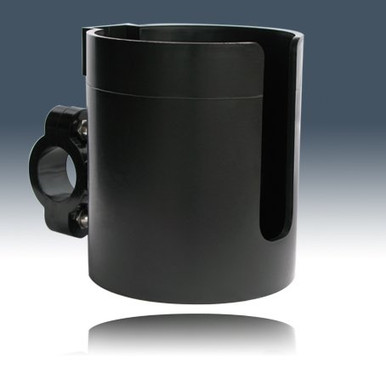 Barefoot Willies 1.25 Bars Motorcycle Cup Holder - XL Black US Made FREE Coozie & Ship