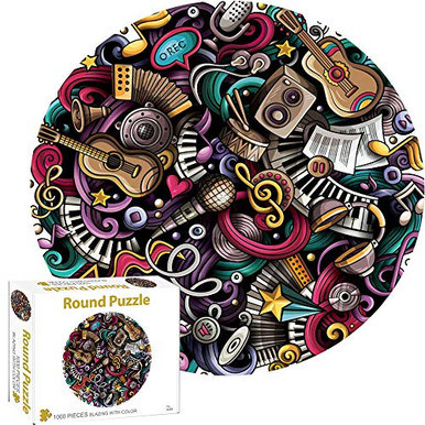 1000 Piece Puzzles for Adults Kids Musical Instruments Jigsaw Puzzle ...