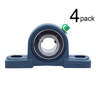 4 Paliers Auto-alignants UCP 206-18 Avec Alésage 1-1/8" - Base Solide En Fonte, Pour Arbres