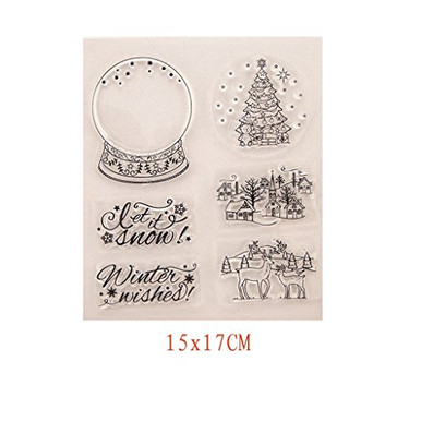 Hukai Flower DIY Silicone Clear Stamp Seal Scrapbook Embossing Album ...