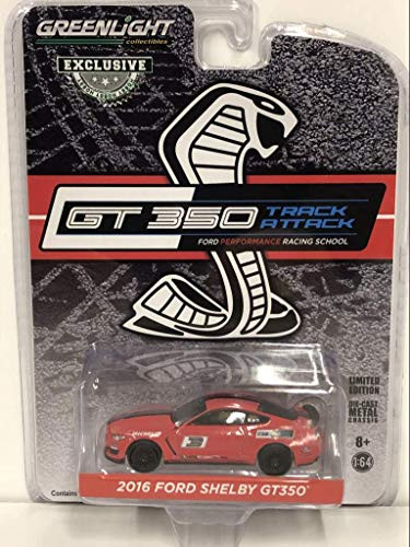 Greenlight 1/64 - 2016 Ford Shelby GT350 Mustang - Jaune - Réf 30134