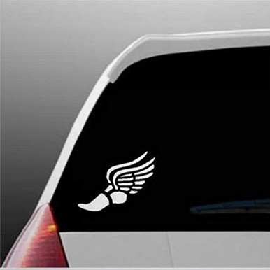 Winged Track Foot Vinyl Cars Decal Sticker - Auto Decals and Decal ...