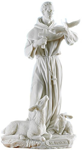 Design Toscano Saint Francis of Assisi Bonded Marble Resin Statue ...