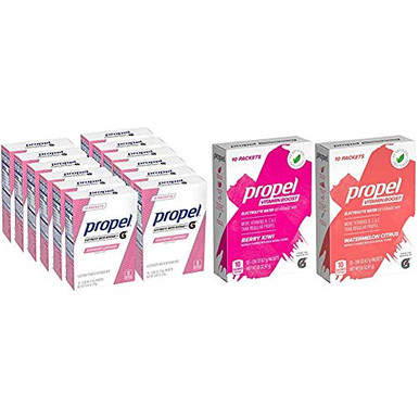Propel Powder Packets Raspberry lemonade With Electrolytes Vitamins and ...