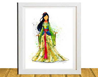 Disney Art Mulan Disney Princess Inspired 11 X 14 or 8 X 10 Wall Art ...