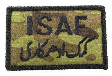 ISAF with PASHTO Arabic Text Multicam Patch OCP BLACK Border ...