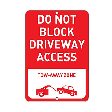 Eyoloty Dont Block Driveway Sign,Please Do Not Block The Driveway Thank You Sign