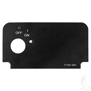 Performance Plus Carts EZGO Golf Cart Key Switch Decal with On and ...
