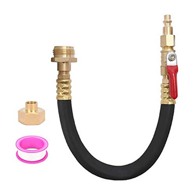 RV Winterizing Kit&Sprinkler Blowout Adapter With Shut Off Valve: Air Compressor Quick-Connect Plug Water Blow Out Fitting Adapter For Winterize Sprinkler Systems Winterizing RV, Camper,Boat,Motorhome