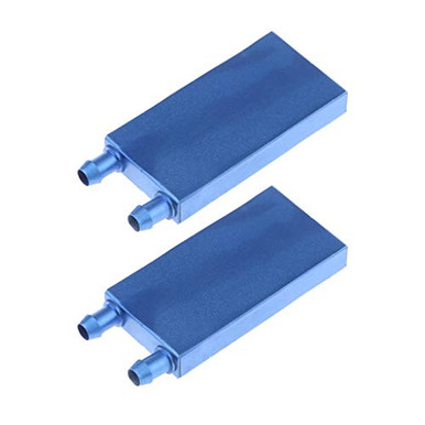 2Pcs Water Cooling Block Aluminum for Liquid Water Cooler Heat Sink ...