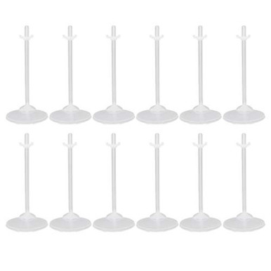 EXCEART 24pcs White Doll Stand Doll Support Rack Action Figure Display ...