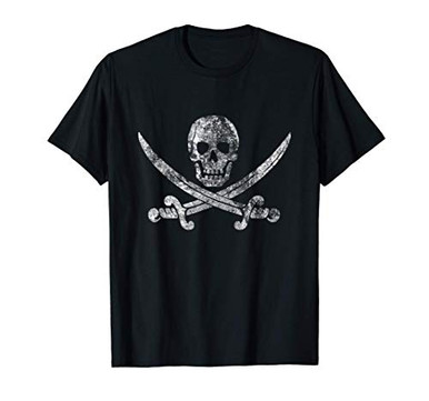 T-Shirt Surf Skeleton Surf Skull Uomo 100% Cotone