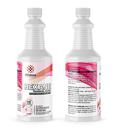 Alliance Chemical High Purity Technical Grade Hexane Solvent - 32 Fluid