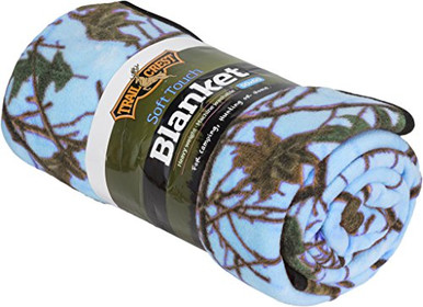 Mainstays Green Camo Throw Blanket Soft Fleece 50" X 60" Polyester