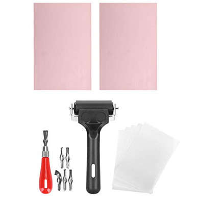 Stamp Making Tools Block Stamp Making Set Rubber Stamp Making Kit 15 Pieces with 1 Iron ...
