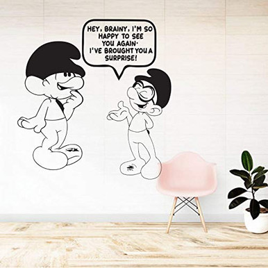 Smurfs Wall Decals Sticker Set - 30x30 Inch Vinyl Wall Art For Kids' Bedroom & Nursery
