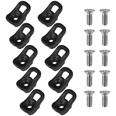 RANDDER Kayak Tie-Down Kit - 10 Nylon Pad Eyes, 20 Stainless Steel Tri-Grip Rivets & 20 Rubber Washers For Secure Deck Rigging