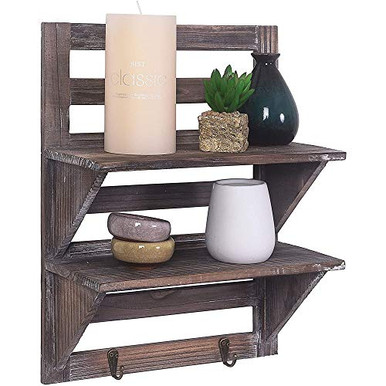 KAAYEE Rustic Shelves Bathroom Shelf Wood Wall Mounted Shelves for ...