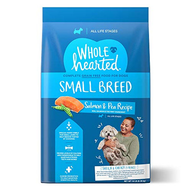 WholeHearted Grain Free Small Breed Salmon and Pea Recipe Dry Dog Food ...
