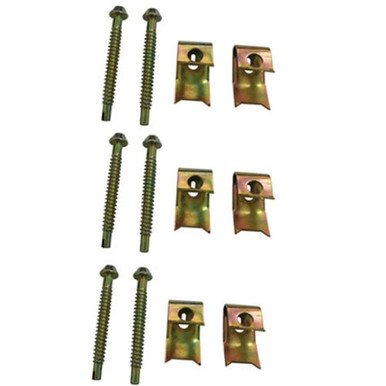 KINGSTON BRASS Elements Of Design Undermount Sink Clips – 6-Piece Pack For Securing Under-Mount Kitchen Or Bathroom Sinks