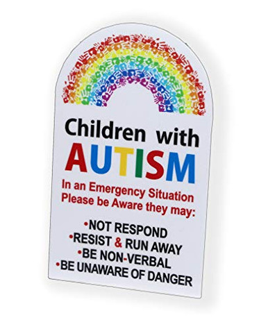 Children with Autism Sticker Safety Vinyl Decal Graphic for Car Vehicle ...