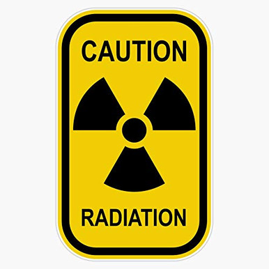 Radioactive Symbol Warning Sign - Radioactivity - Radiation - Yellow ...