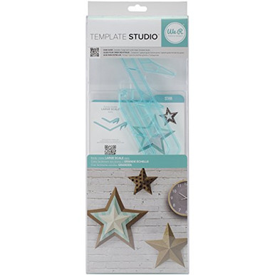 American Crafts We R Memory Keepers Template Studio Star Template ...