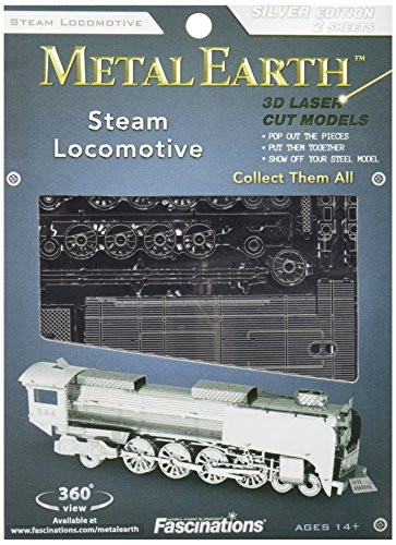 Fascinations Metal Earth Steam Locomotive 3D Metal Model Kit ...