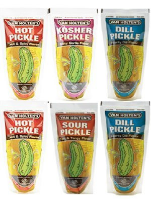 Pickle Sampler Van Holtens Pickle-In-A-Pouch Variety Pickle Sampler 6 Pickles ...