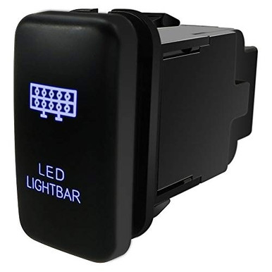 Iztor 12V ON OFF Etched Push Button Switch with Green and Blue Twin LED ...