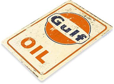 Tinworld TIN Sign C303 Gulf Oil Rustic Retro Gas Station Auto Shop Sign ...