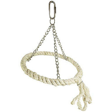 Gallery Detail: Sisal Swing Natural Rope Interactive Hanging Swing Perch Cage